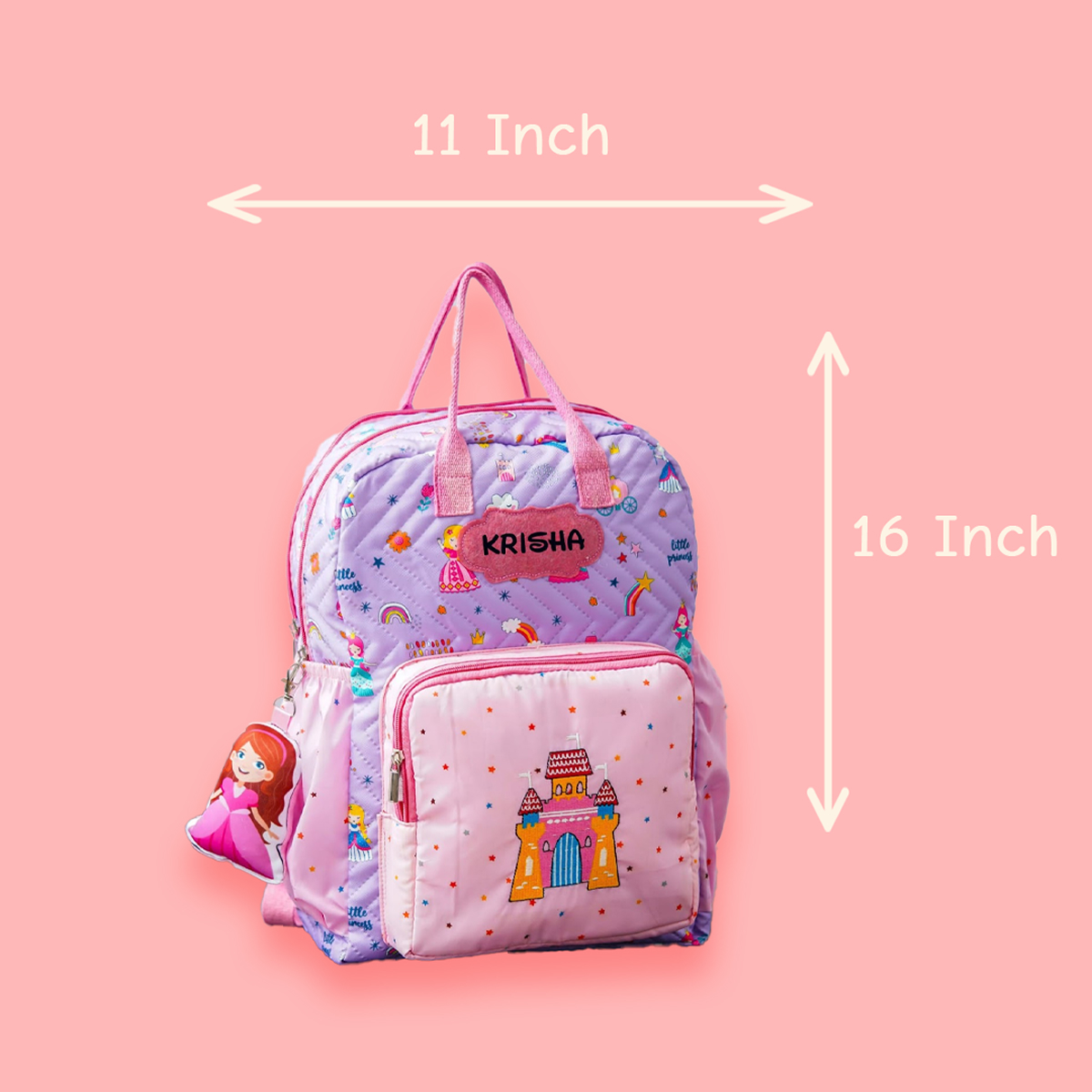 Personalised Box Bagpack Big Double Chain Princess Doll - Image 3