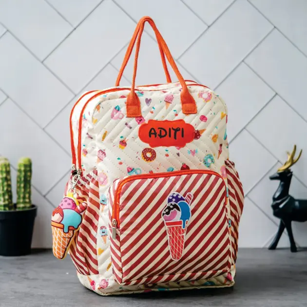 Personalised Box bagpack Big double chain Candy (3)