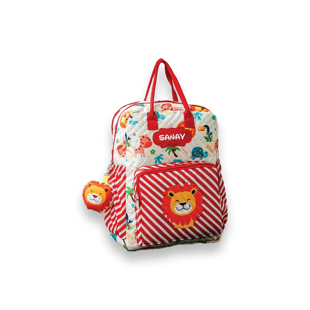 Personalised Box bagpack Big double chain Jungle