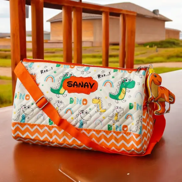 Personalised Premium Duffle Bag Dinosaur (3)