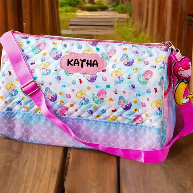Personalised Premium Duffle Bag Mermaid (2)