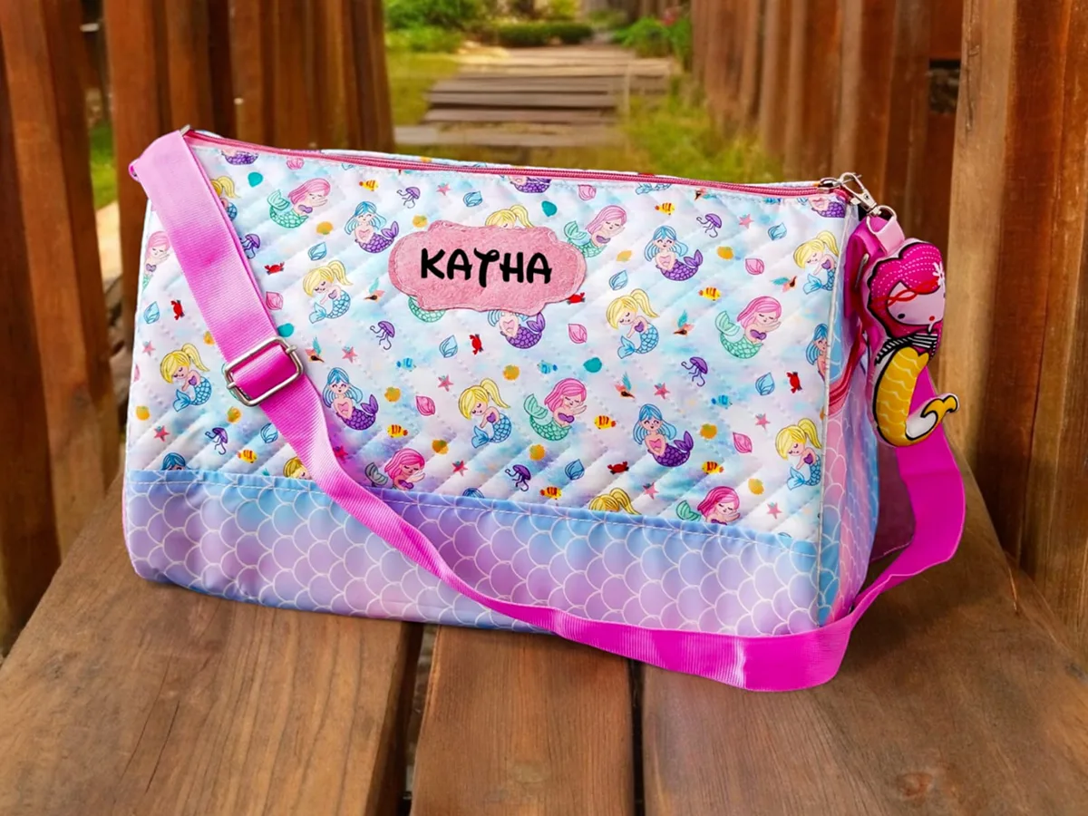 Personalised Premium Duffle Bag Mermaid (2)