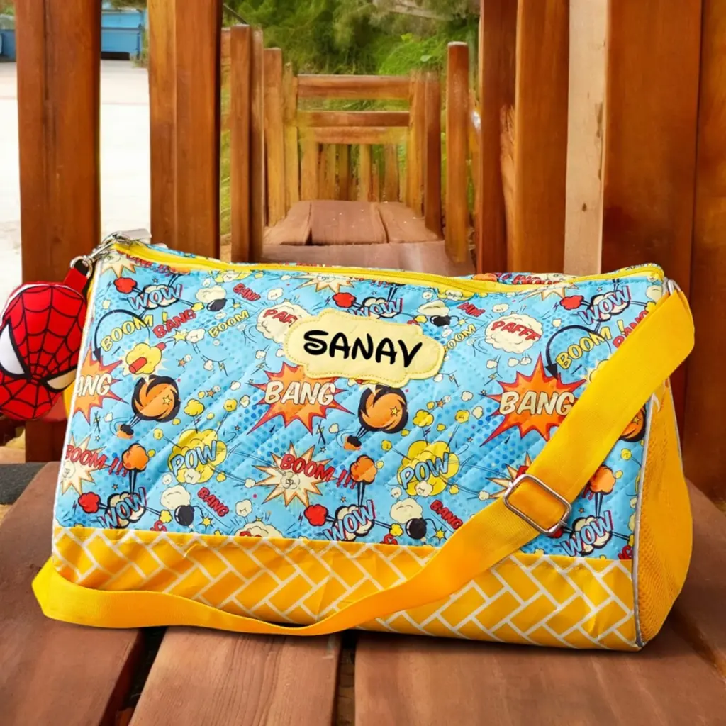 Personalised Premium Duffle Bag Superhero (2)