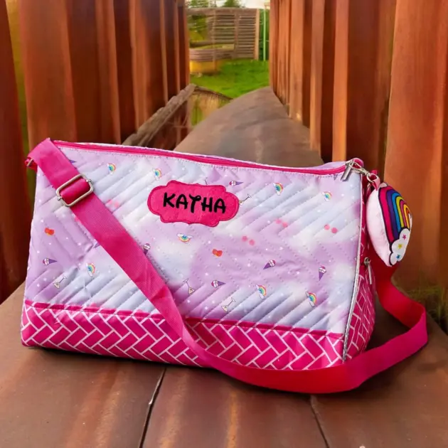 Personalised Premium Duffle Bag Unicorn (2)