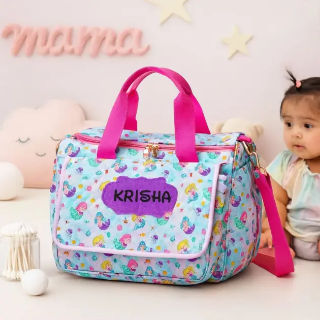 Personalised Premium Mommy Bag Mermaid (3)