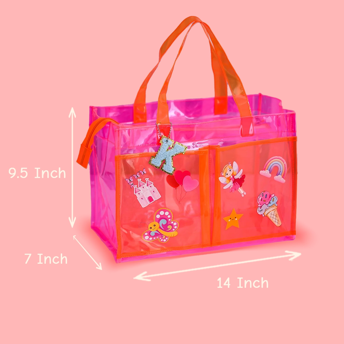 Jelly Tote Bag Pink (3)