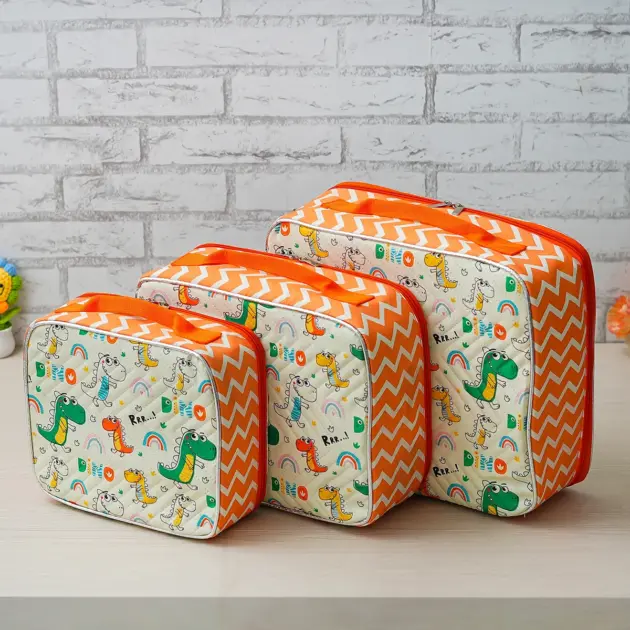 Personalised 3 Piece Organiser Dinosaur (1)