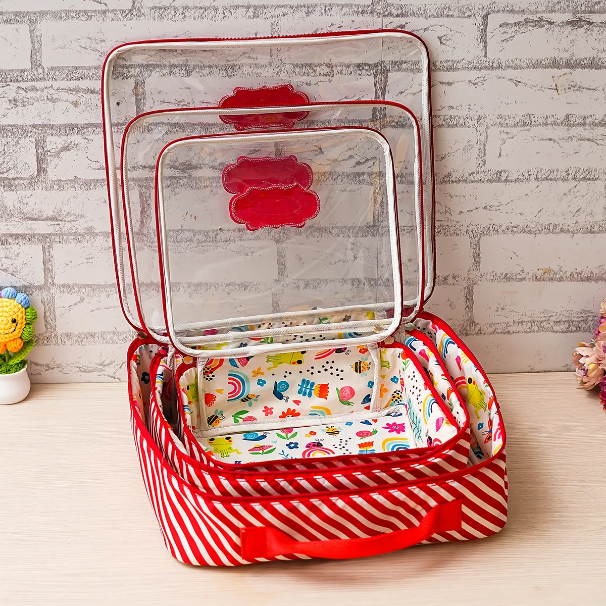 Personalised 3 Piece Organiser Jungle (2)