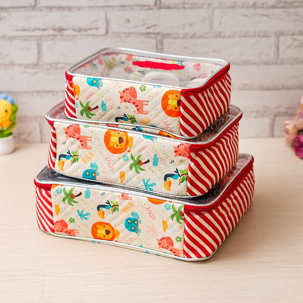 Personalised 3 Piece Organiser Jungle - Image 3