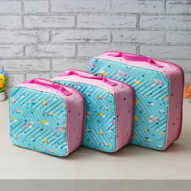 Personalised 3 Piece Organiser Rainbow