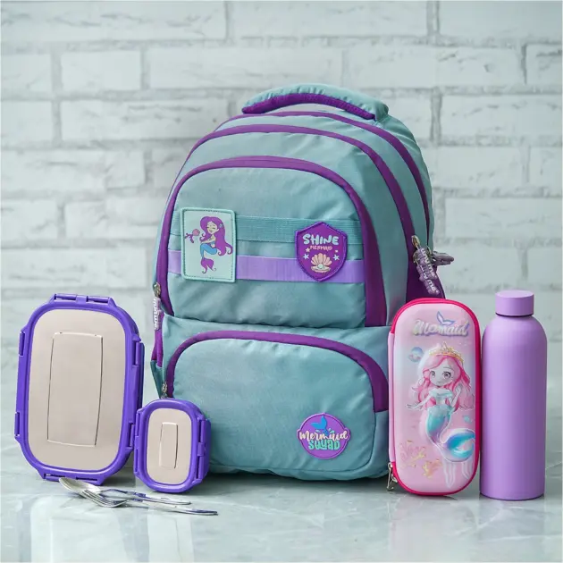 Personalised Medium Backpack Combo - Mermaid