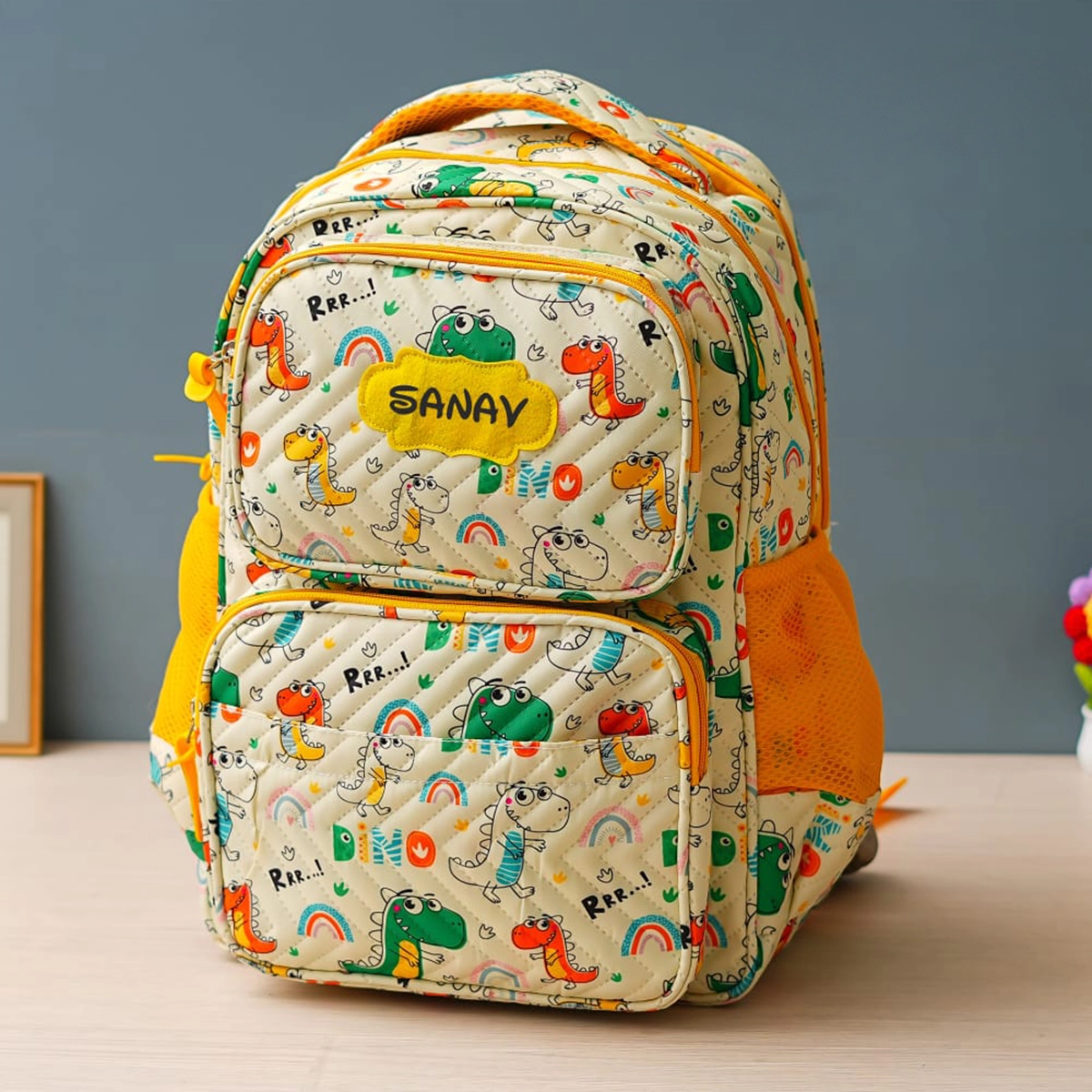 Personalised Premium Large Backpack Combo - Dinosaur - Image 2