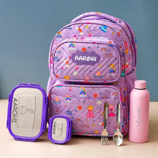 Personalised Premium Large Backpack Combo - Princess