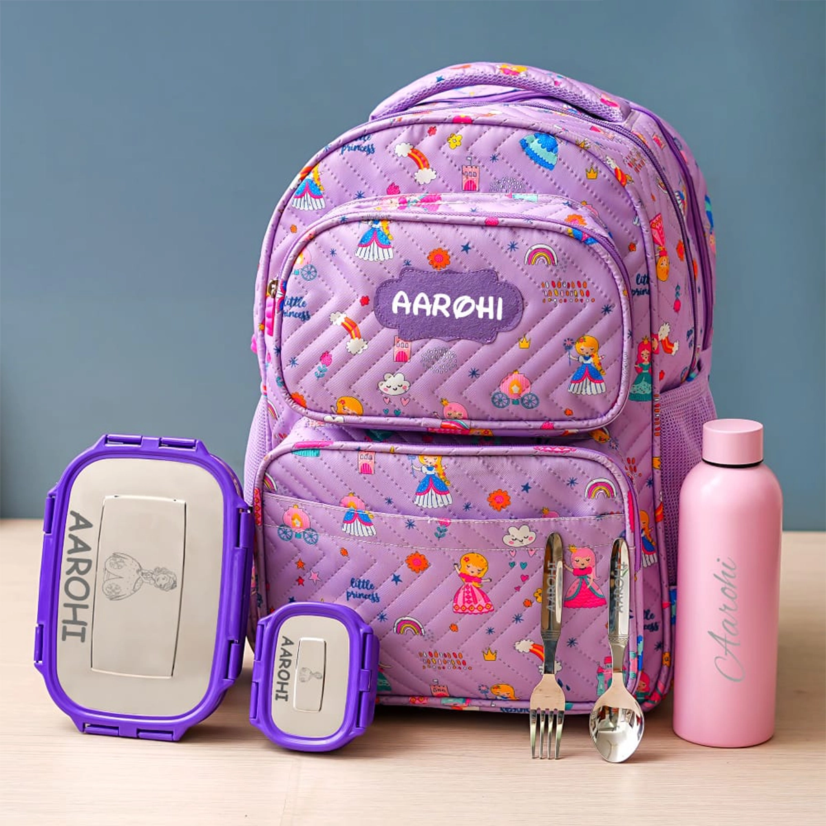 Personalised Premium Large Backpack Combo - Princess