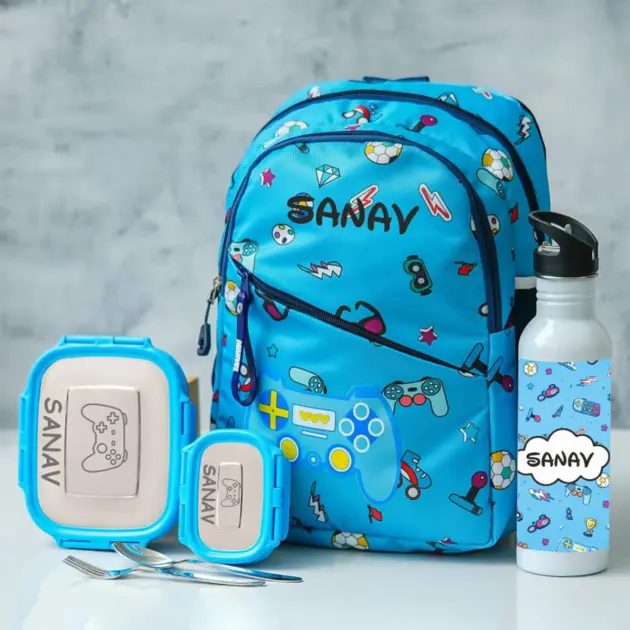 Personalised Premium Small Backpack Combo - Gamer