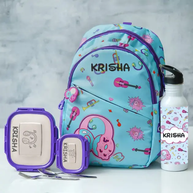 Personalised Premium Small Backpack Combo - Music