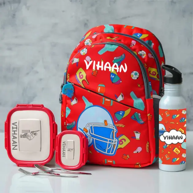 Personalised Premium Small Backpack Combo - Sports