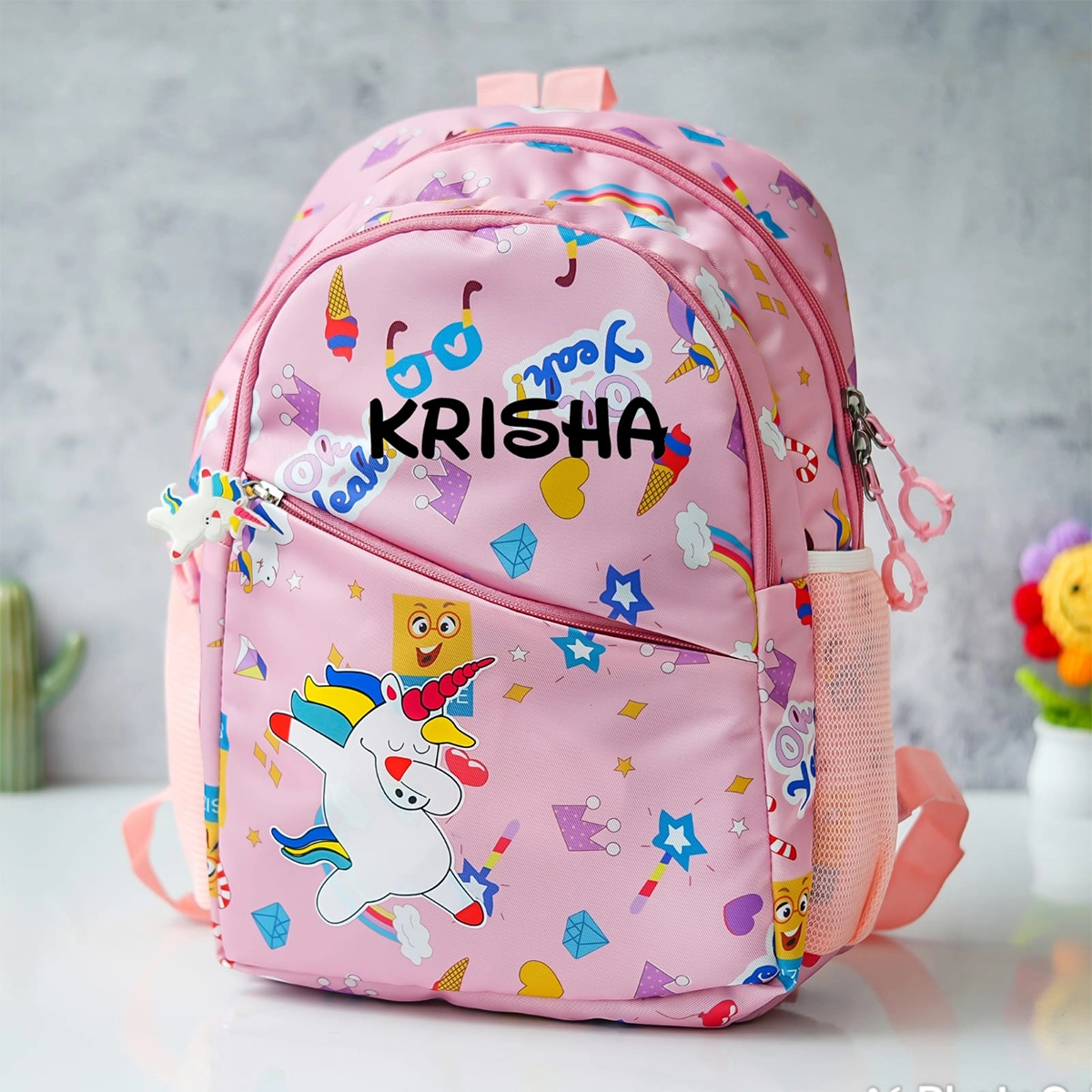 Personalised Premium Small Backpack Combo - Unicorn - Image 2