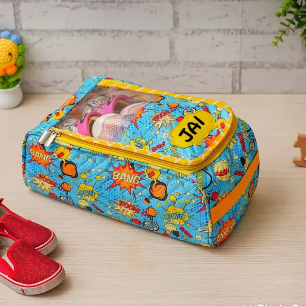 Personalised Shoe Bag Superhero (4)