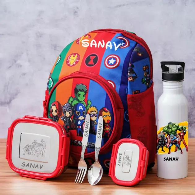 Personalised Avengers Junior Bag Combo