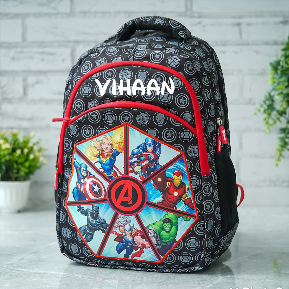 Personalised Avengers Theme Large Backpack