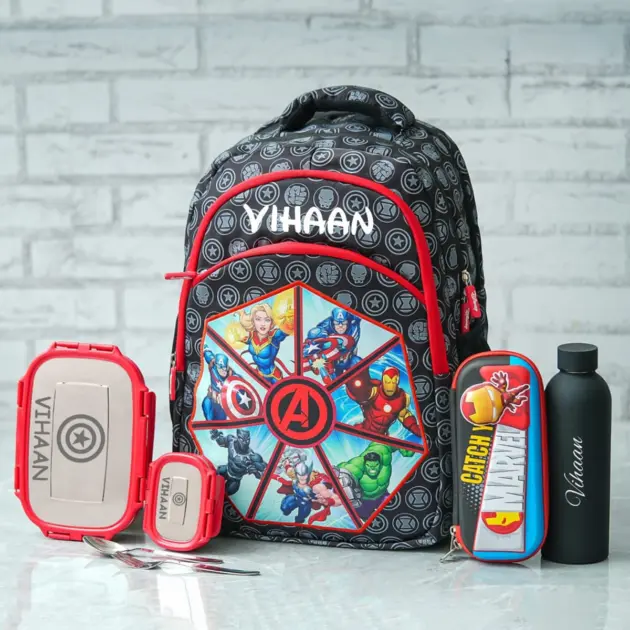 Personalised Avengers Theme Large Backpack