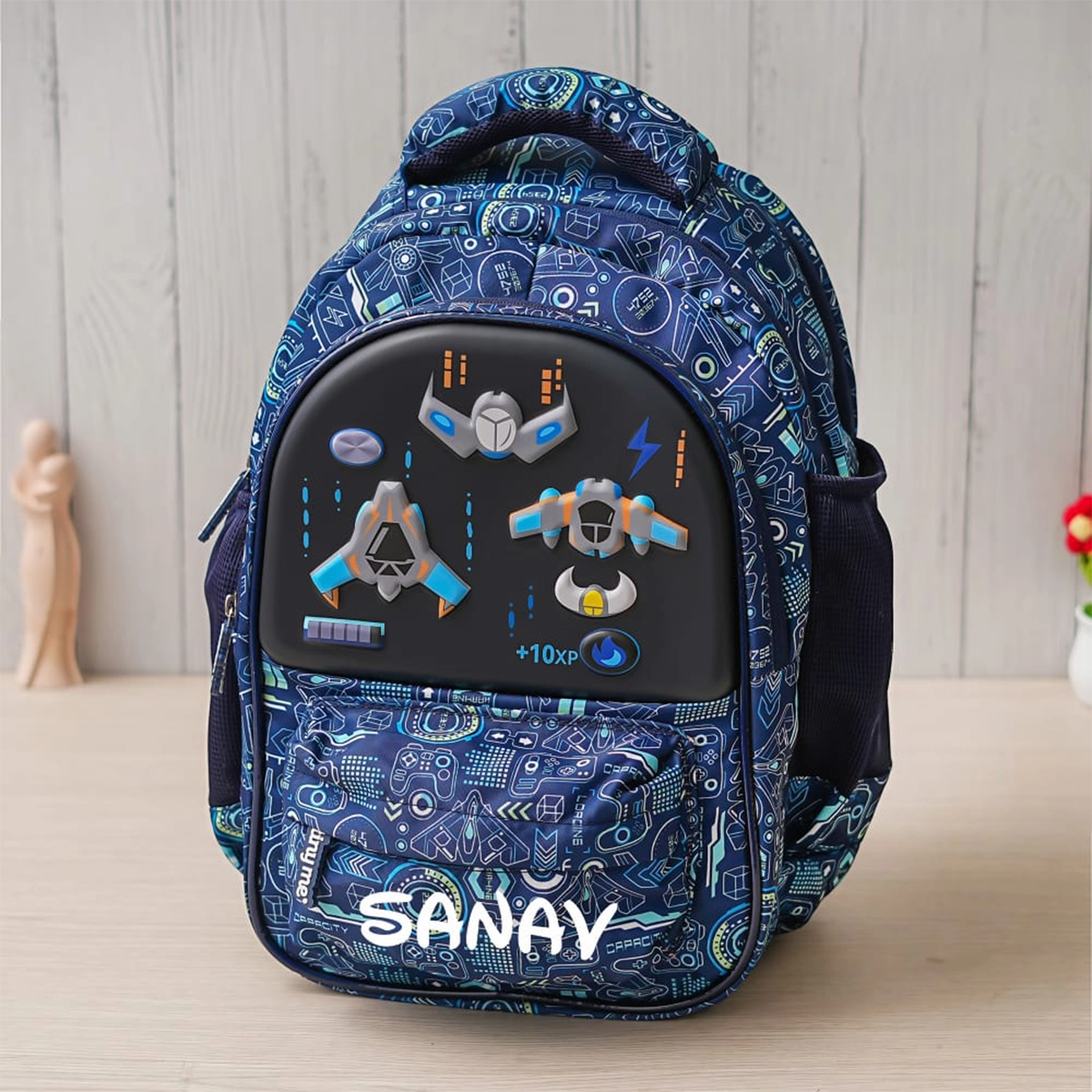 Personalised Gameover Backpack - Blue