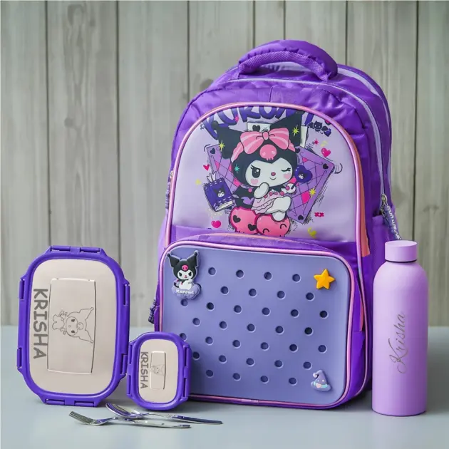 Personalised Large Kuromi Backpack Combo