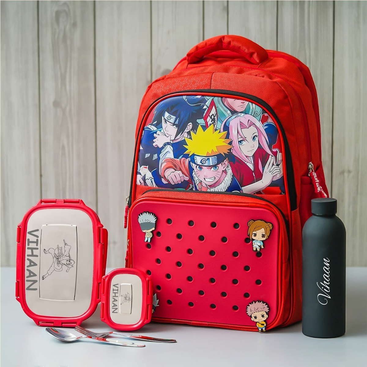 Personalised Large Naruto Backpack Combo