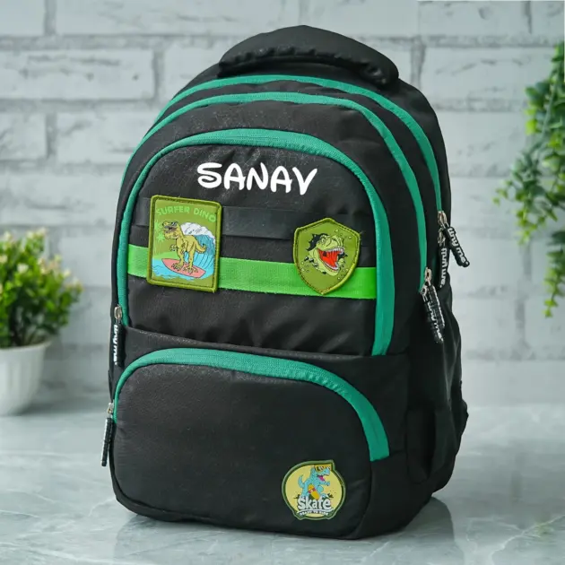 Personalised Medium Backpack - Dinosaur