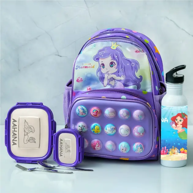 Personalised Mermaid Shell Bag Combo