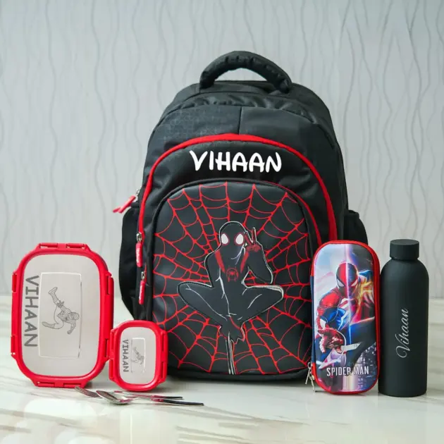 Personalised Spiderman Quirky Backpack Combo