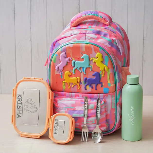 Personalised Unicorn Backpack Combo - Pink (Copy)