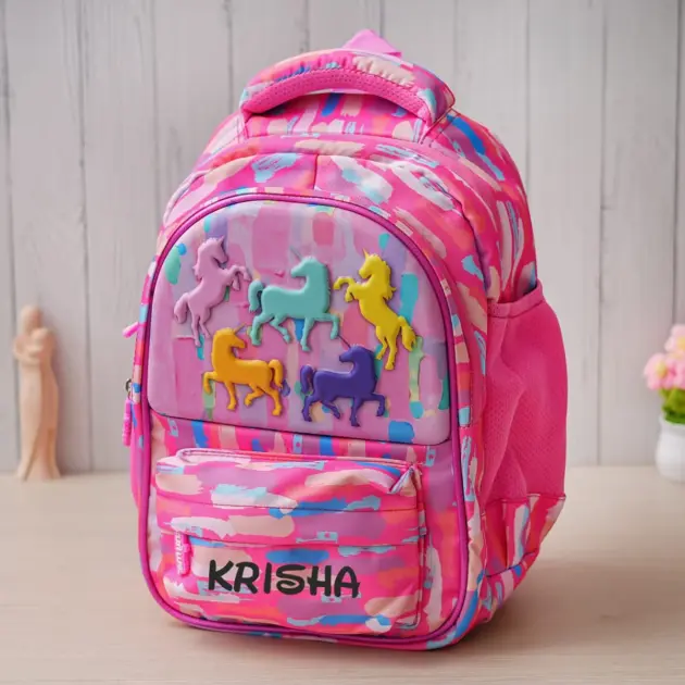 Personalised Unicorn Backpack - Pink